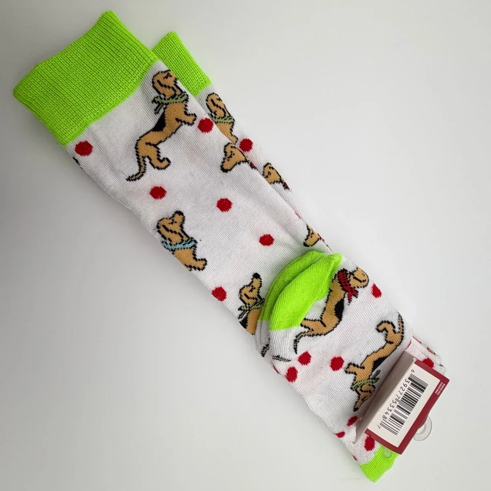 Women's‎ Dachshund Knee High Socks Novelty Dog Print Fun Gift Juncture 5–9 New